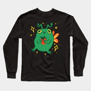 Fairy frog strawberry Long Sleeve T-Shirt